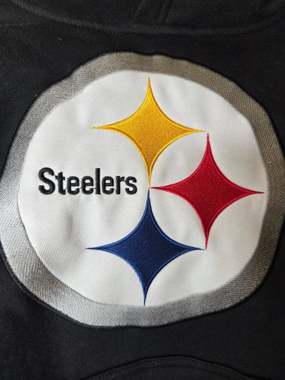 Pittsburgh Steelers Youth S 8 Hoodie Black NFL Team Apparel Embroidered